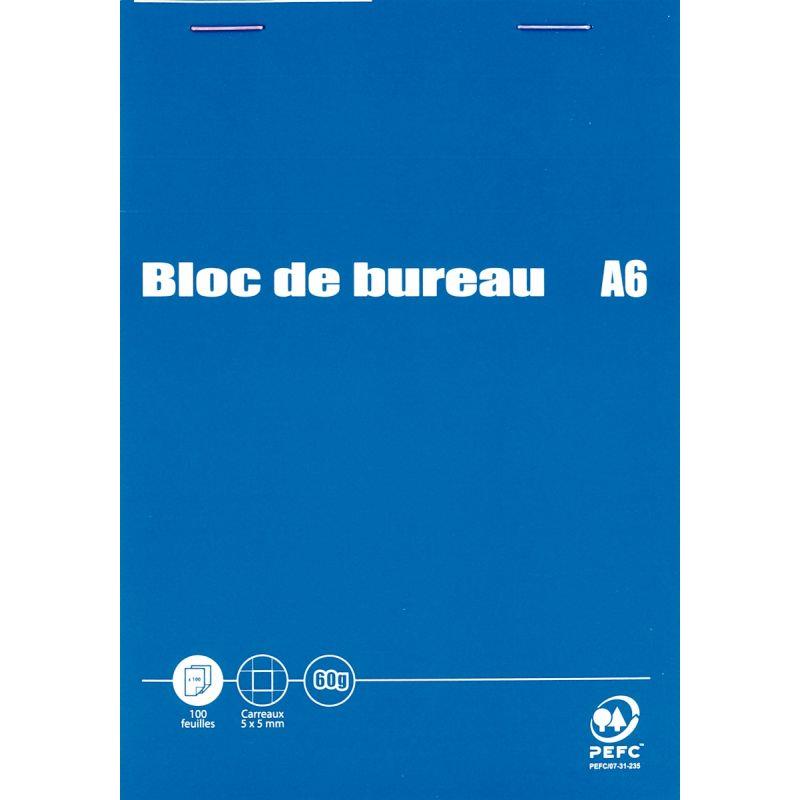 BLOC BUREAU 100F 5X5 A6 60G