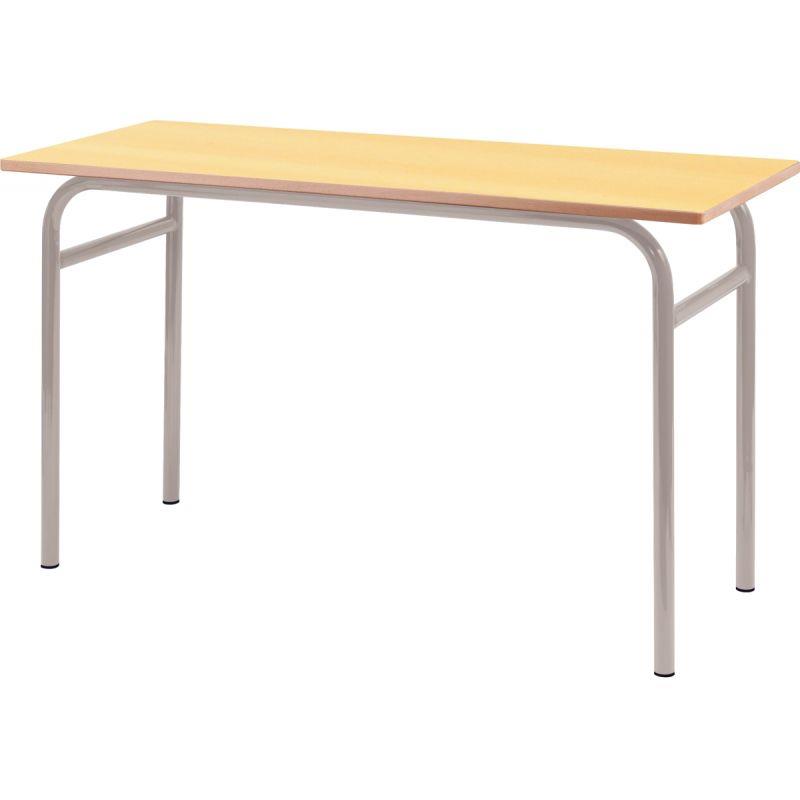 TABLE FIXE 4PIED 130X50 T4 ALU
