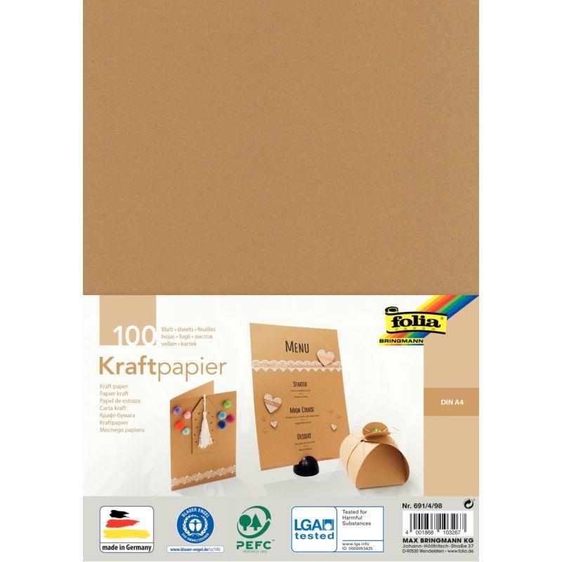 PQ 100F KRAFT 120G A4