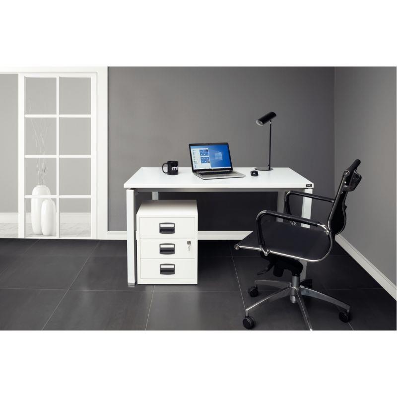 BUREAU DROIT L120CM BLANC