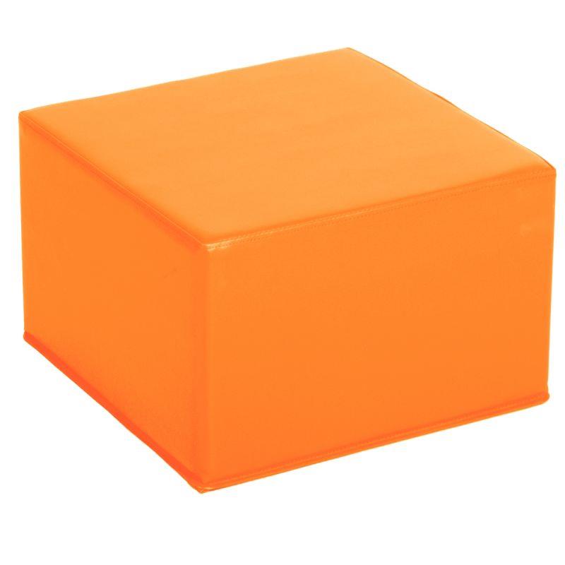 POUF CARRE PVC 40X40X25 ORANGE