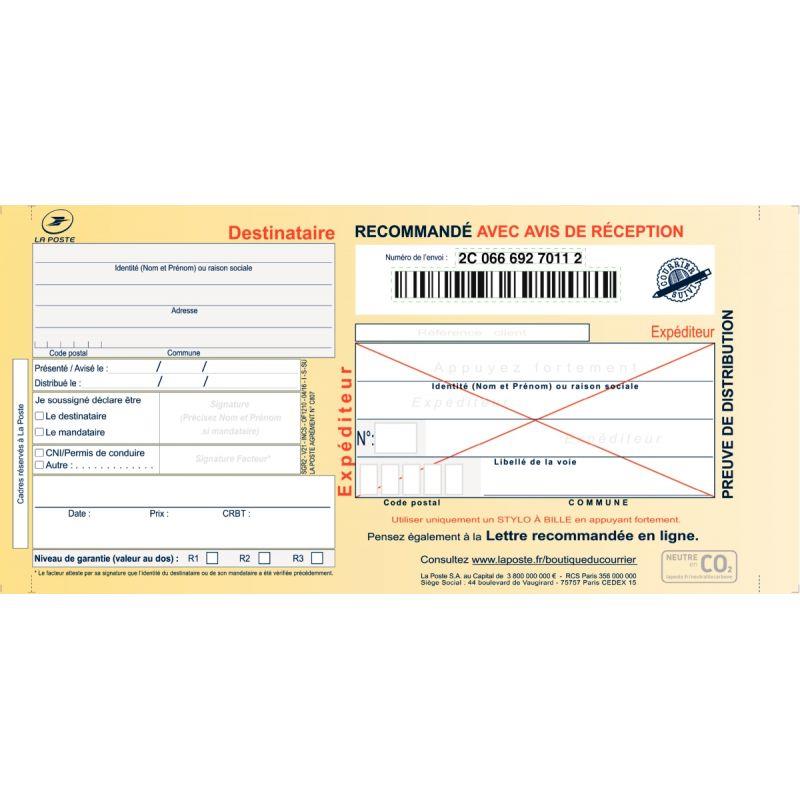 BTE 100 IMPRIME REC LIASSE AR