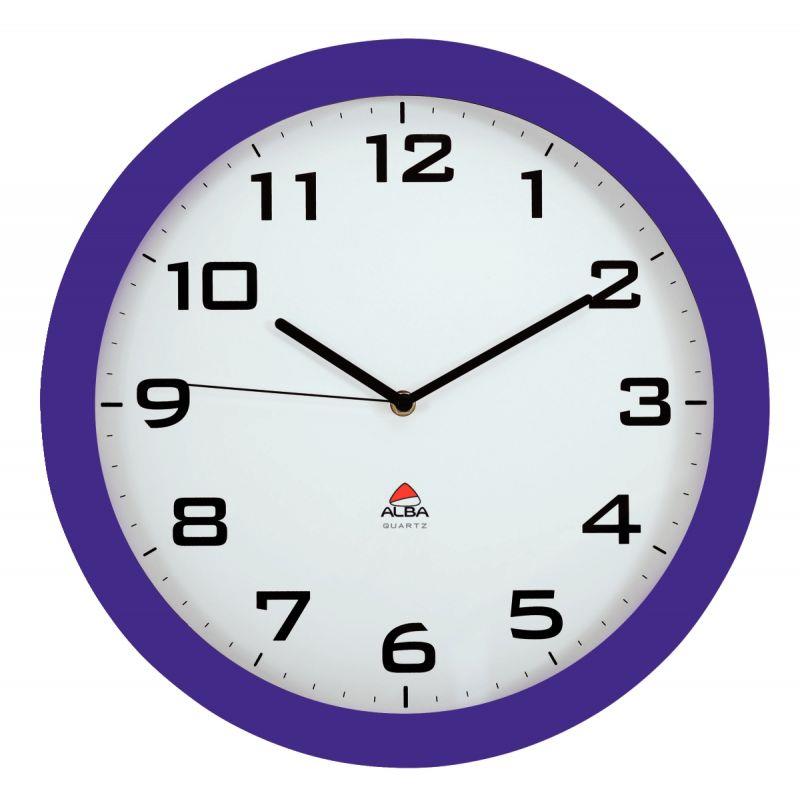 HORLOGE SILENCIEUSE D38 PRUNE