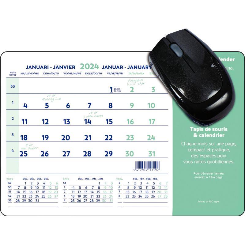 TAPIS DE SOURIS CALENDRIER