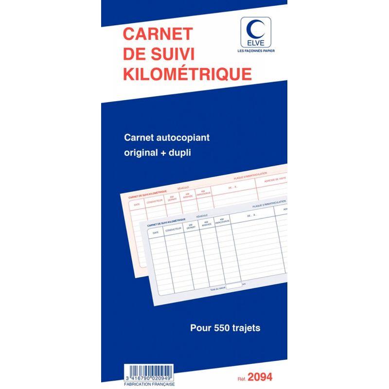 CARNET DE SUIVI KILOMETRIQUE