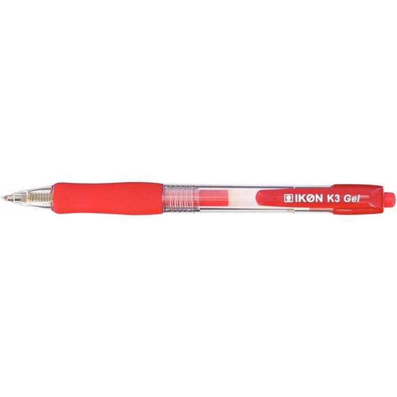 STYLO GEL RT GRIP IKON ROUGE