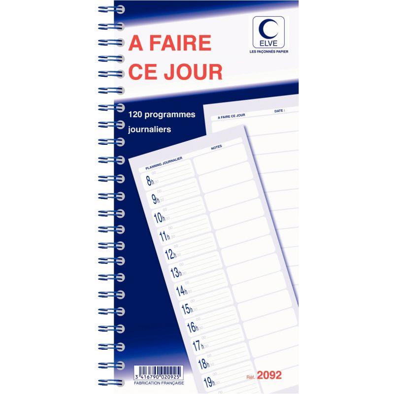 CARNET 120PROG A FAIRE CE JOUR