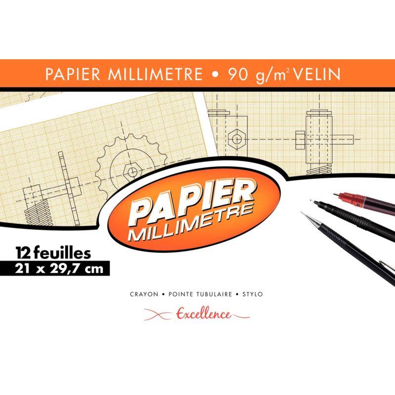 POCH 12F PAPIER MM A4 90G EXCE