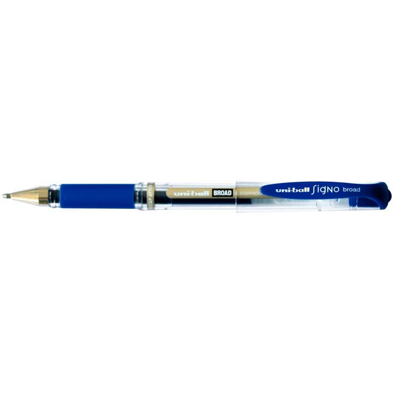 STYLO UNI SIGNO BROAD BLEU