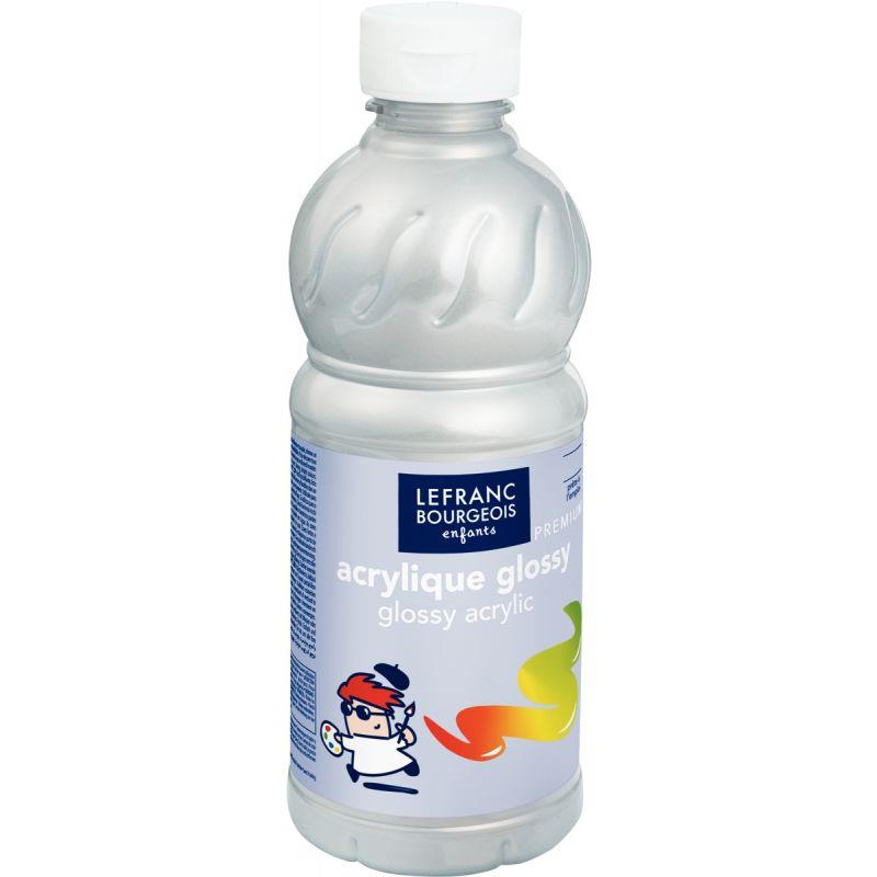 FL 500ML ACRYL GLOSSY ARGENT