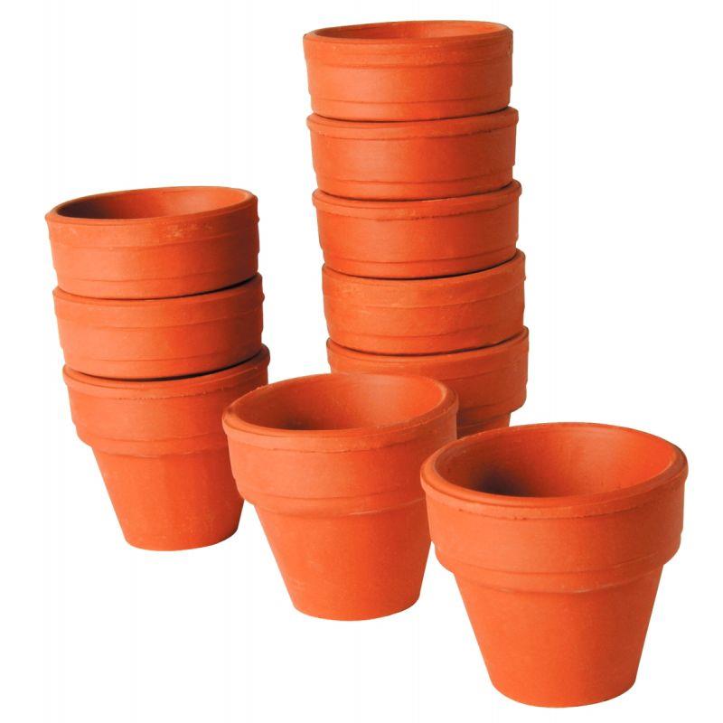 LOT 10 POT TERRE CUITE D4,5CM