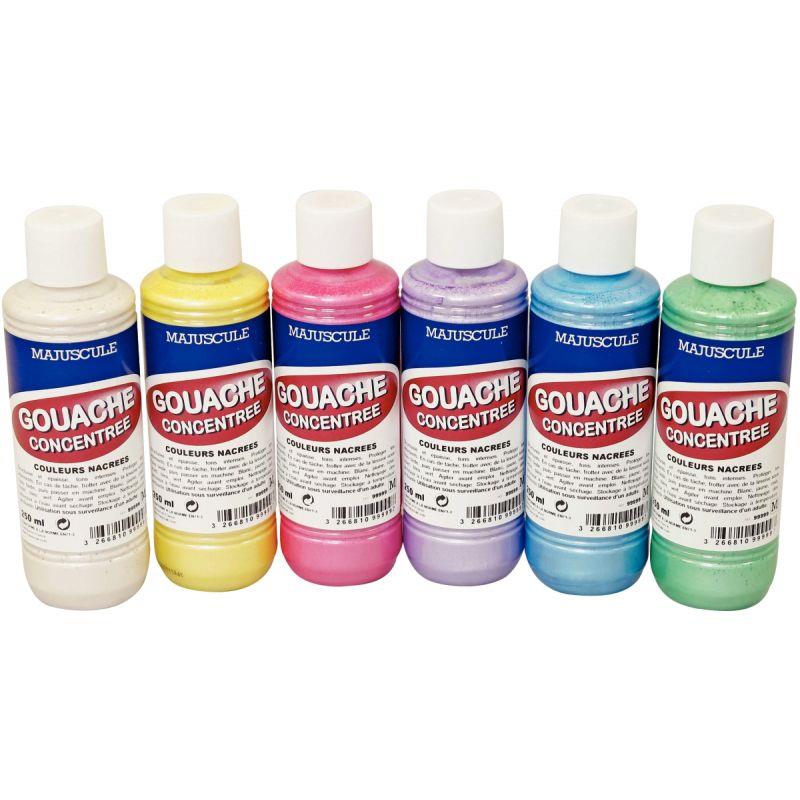 LOT 6FL 250ML GOUACHE NACREE