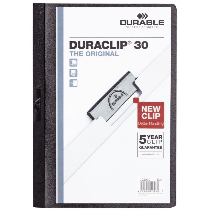 CHEM DURACLIP A4 DOS6 NOIR