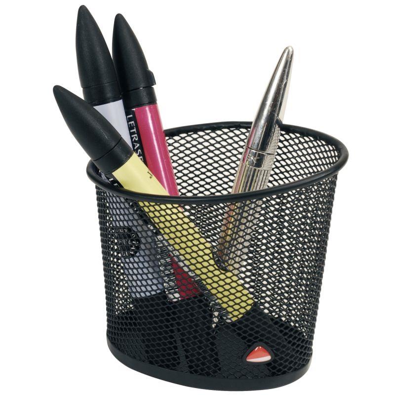 POT A CRAYON METAL MESH NOIR