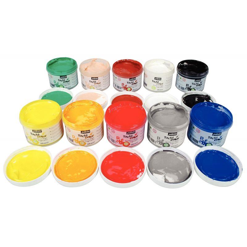 LOT 10 POT 225ML TACTILCOLOR