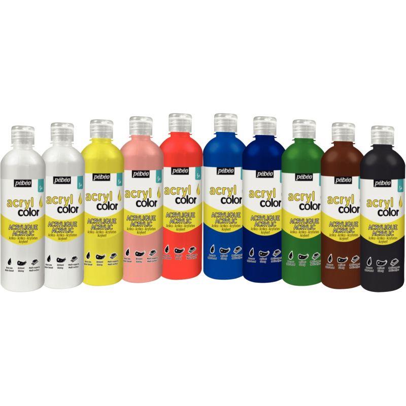 CRT 10FL 500ML ACRYLCOLOR STD