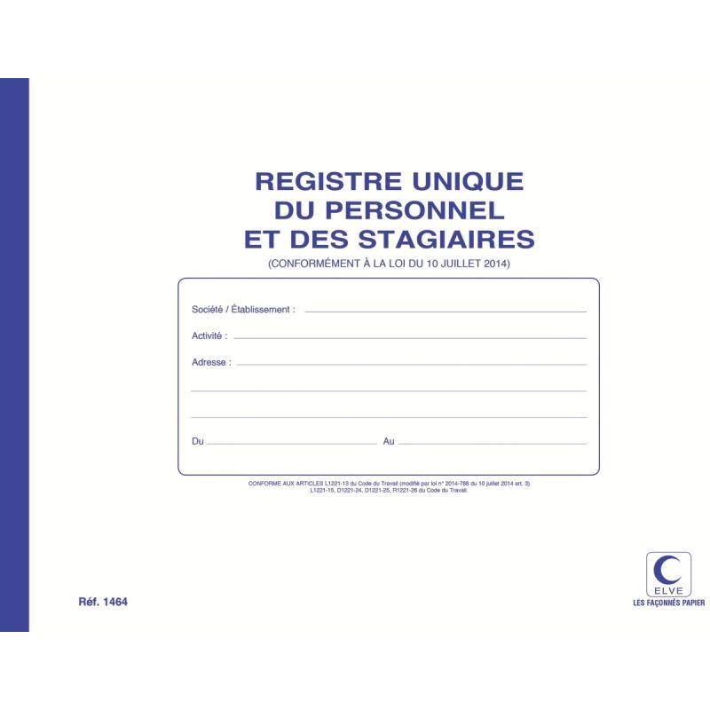 REG UNIQ DU PERSONNEL/STAGIAIR