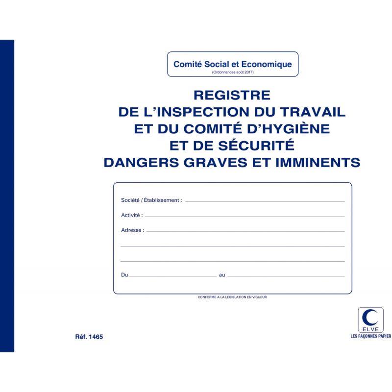 REGISTRE INSPECTION DU TRAVAIL