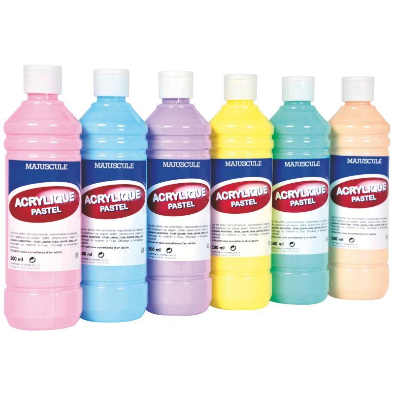 CRT 6FL 500ML ACRYL PASTEL