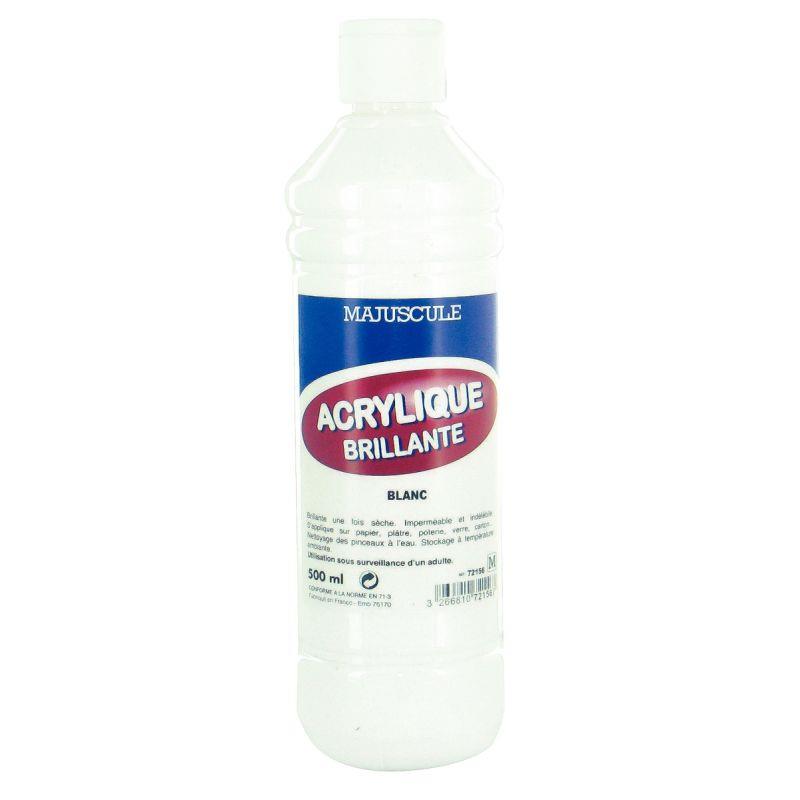 FL 500ML PEINT ACRYLIQUE BLANC