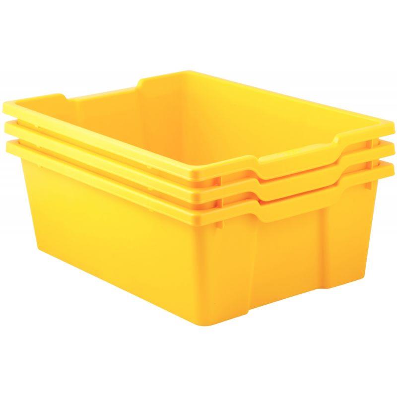 LOT 3BAC PLASTIQUE GM JAUNE