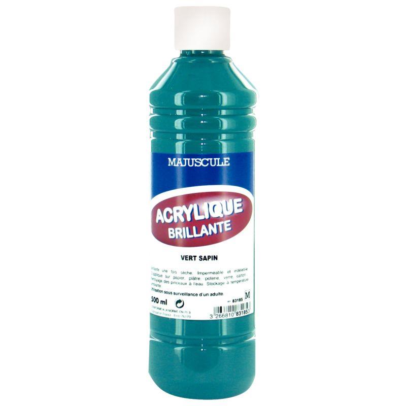 FL 500ML PEINT ACRYL VRT SAPIN