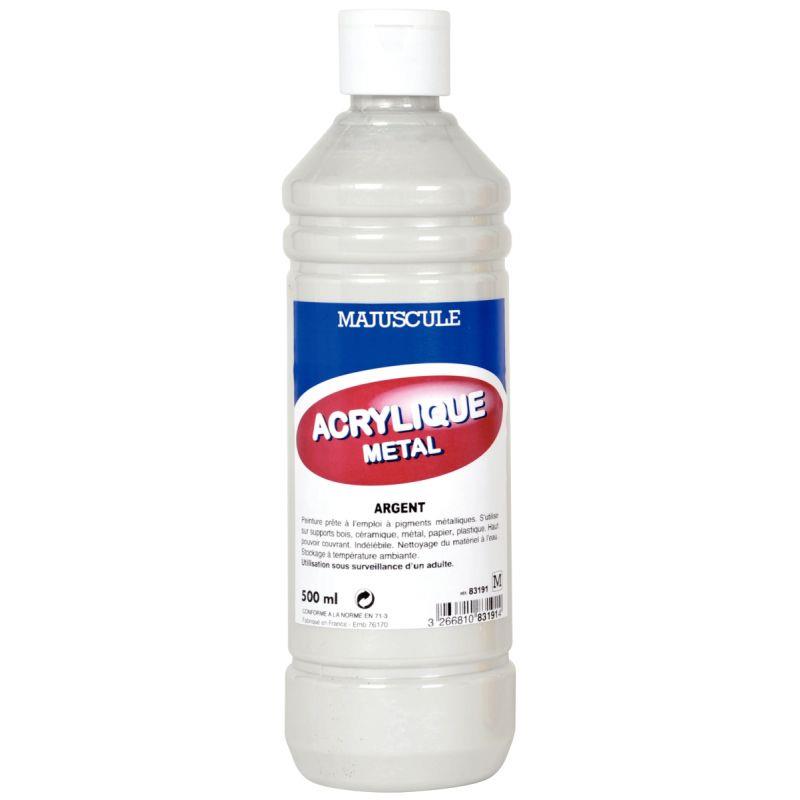 FL 500ML ACRYL METAL ARGENT