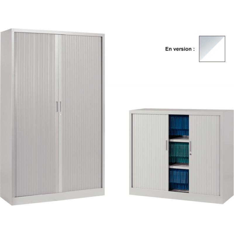 ARMOIRE RID 105X120 ALU/BLANC