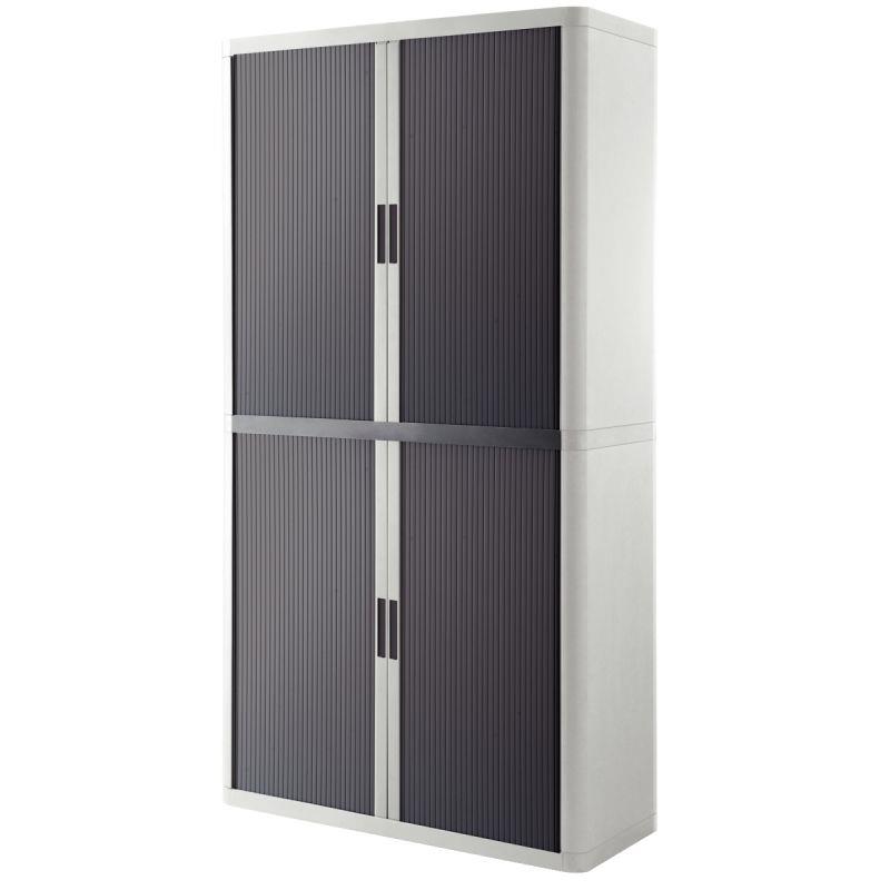 ARMOIRE RDX 4TABL BLANC/ANTHRA