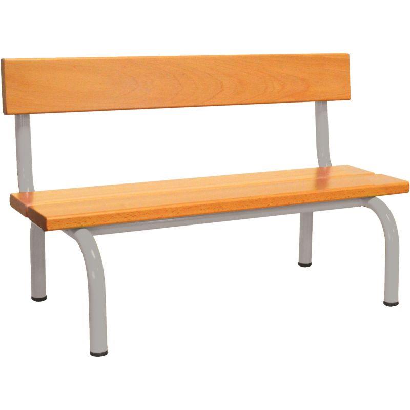 BANC AVEC DOS L120CM T2 ALU