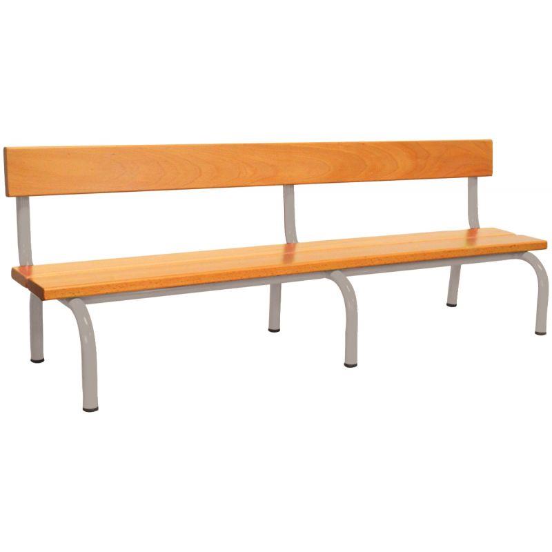 BANC AVEC DOS L160CM T1 ALU