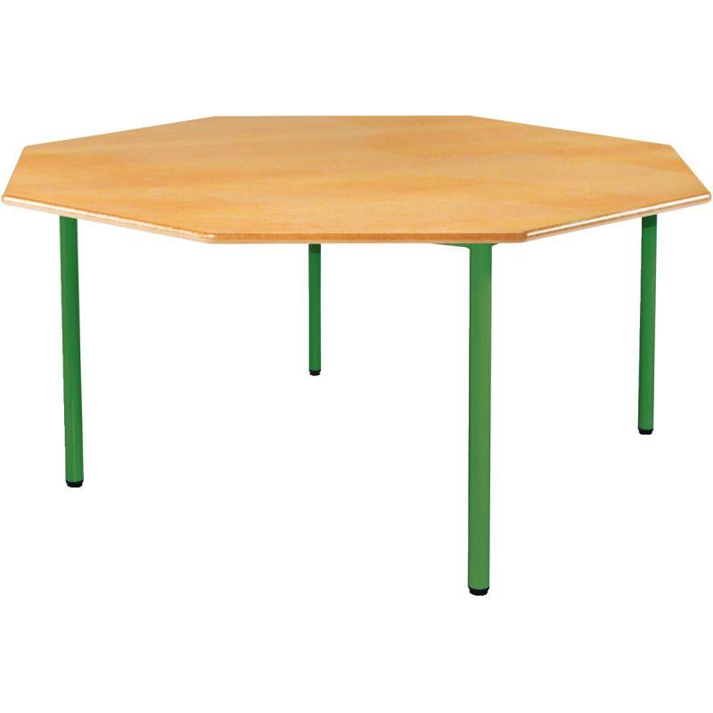 TABLE OCTOG 4PIED 120CM T1 VRT