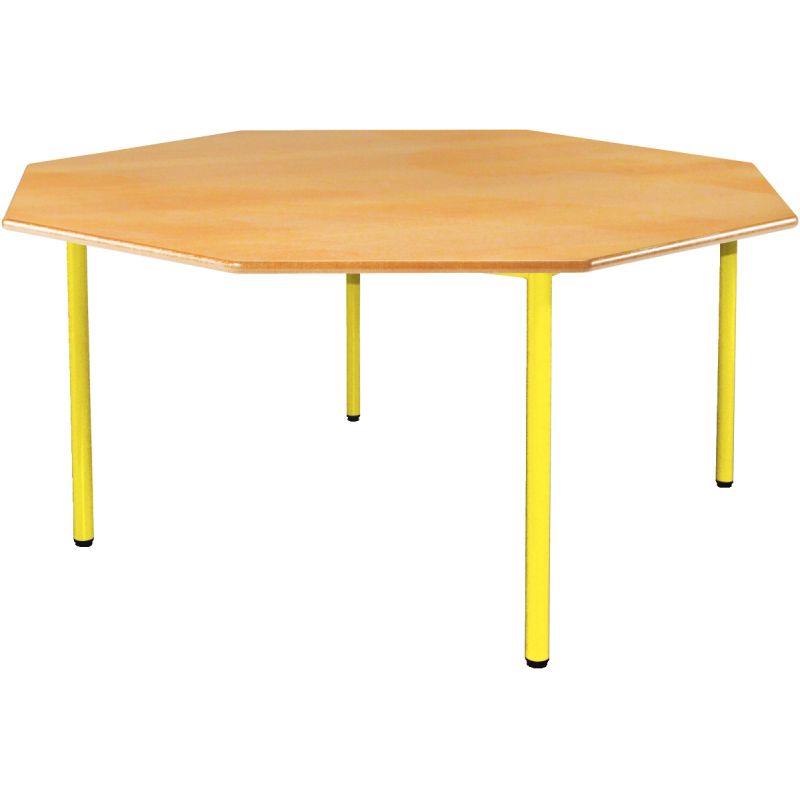 TABLE OCTOG 4PIED 120CM T1 JNE