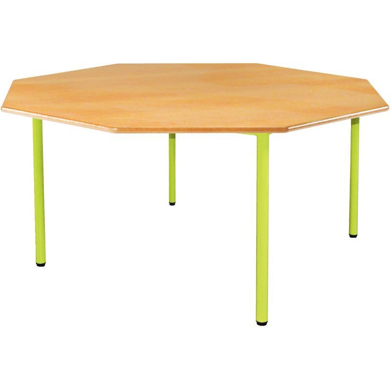 TABLE OCTOG 4PIED 120CM T1 VGR