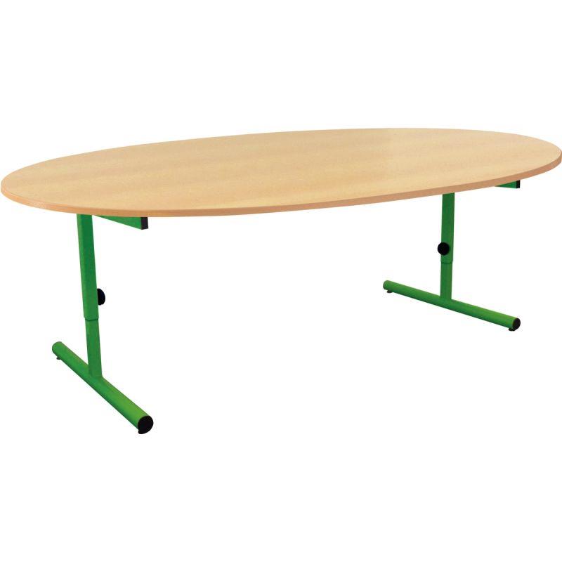 TABLE OVALE 120X90CM T1A3 VRT