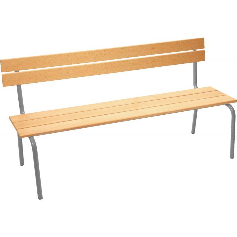 BANC AVEC DOS L 120CM T4 ALU