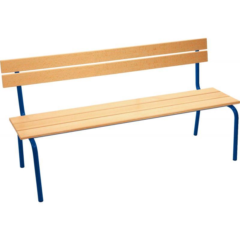 BANC AVEC DOS L 120CM T6 BLE